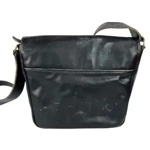 Coach | Bags | Vintage 994 Coach Museum Bag Black Leather Shoulder
